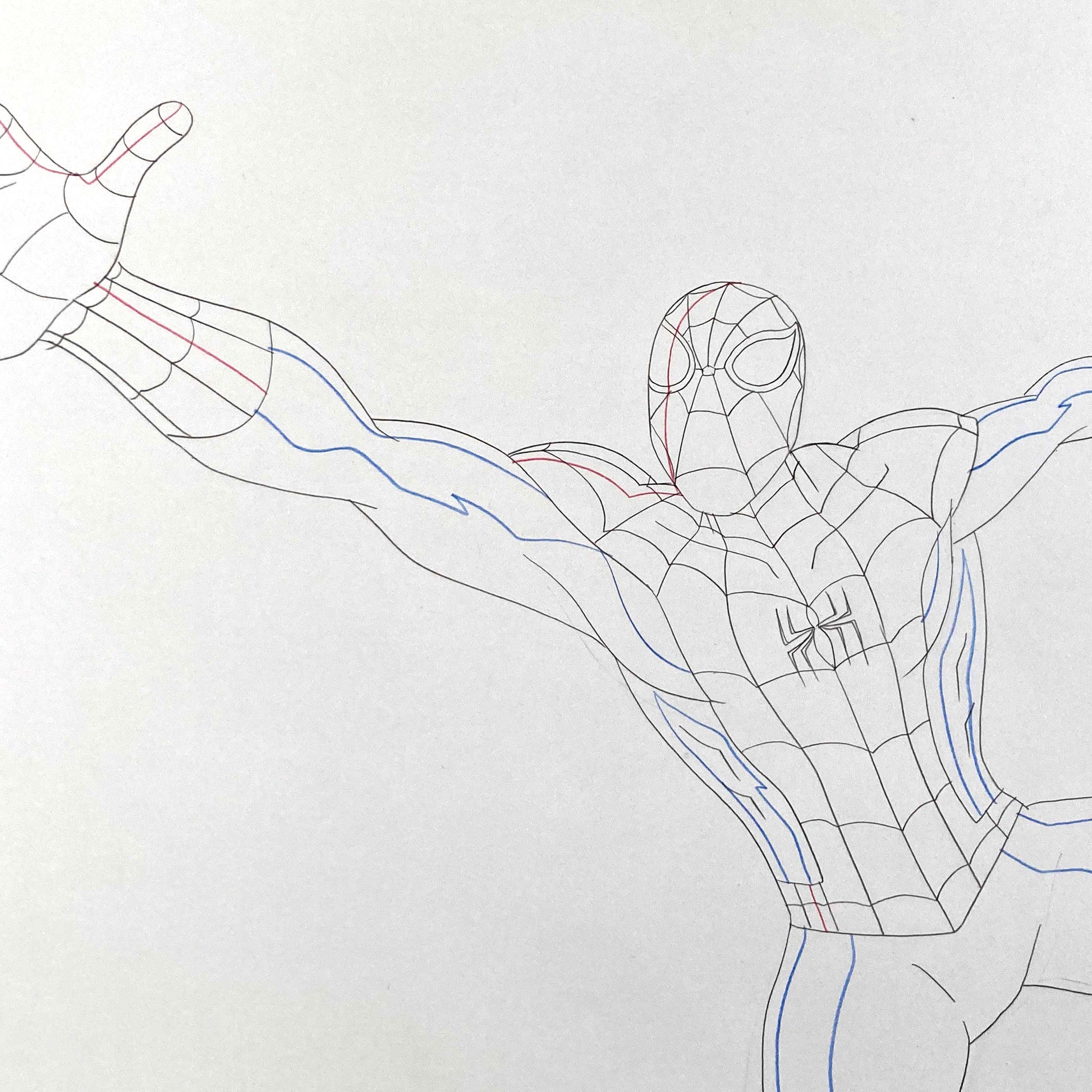 Original Animation Production Art from Spiderman