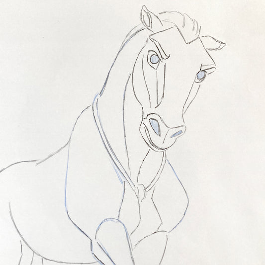 Original Animation Production Art Drawing from Spirit: Stallion of the Cimarron