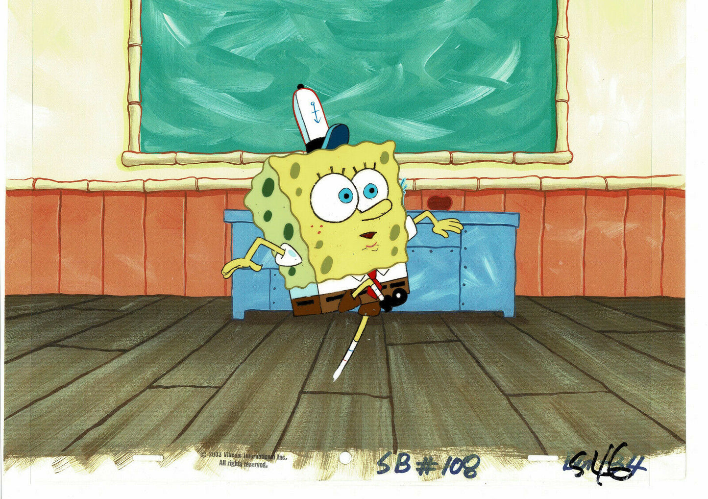Original Production Animation Cel from Spongebob