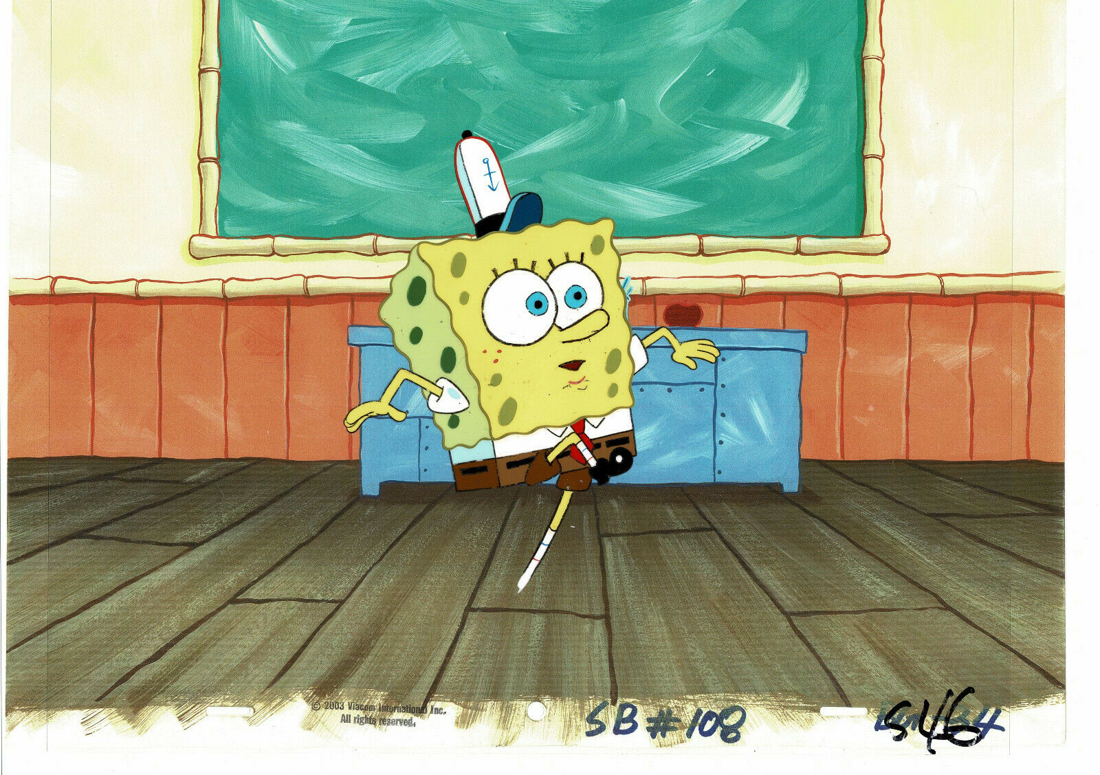 Original Production Animation Cel from Spongebob