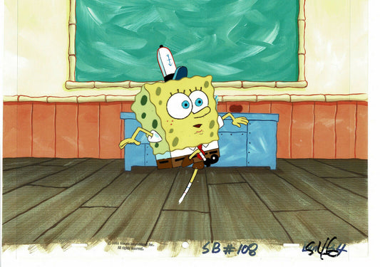 Spongebob : Original Production Used Animation CEL (Nickelodeon, 2003). For sale on FLIP Gallery