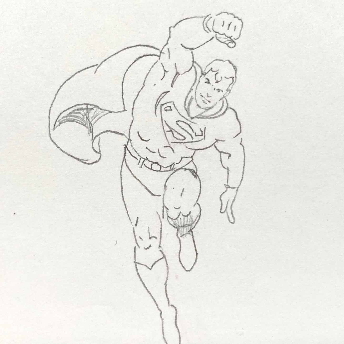 A rare and original piece of Superman, perfect for collectors of animation art, superhero memorabilia, or Hanna-Barbera productions. For sale on FLIP Gallery