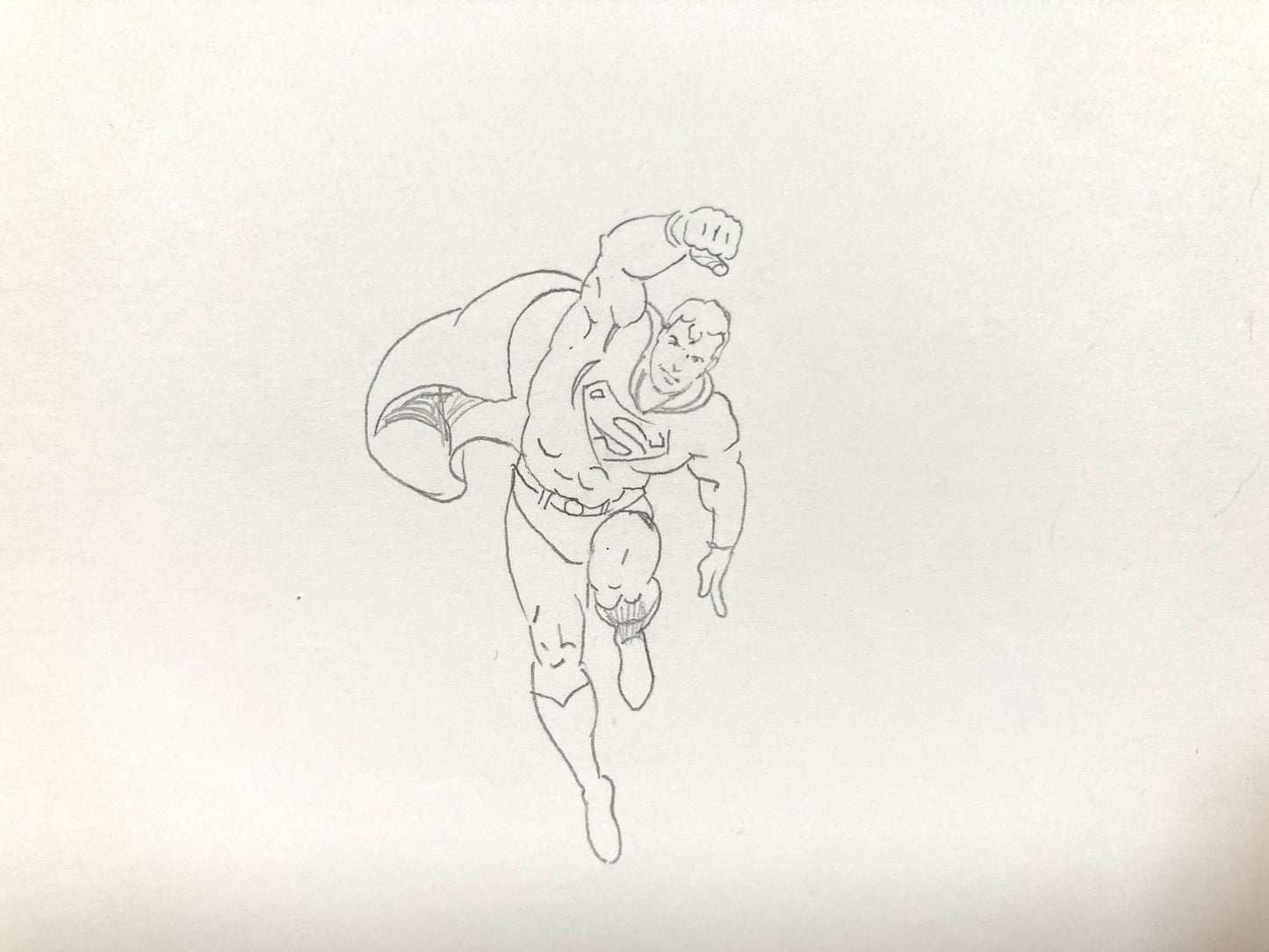 A rare and original piece of Superman, perfect for collectors of animation art, superhero memorabilia, or Hanna-Barbera productions. For sale on FLIP Gallery