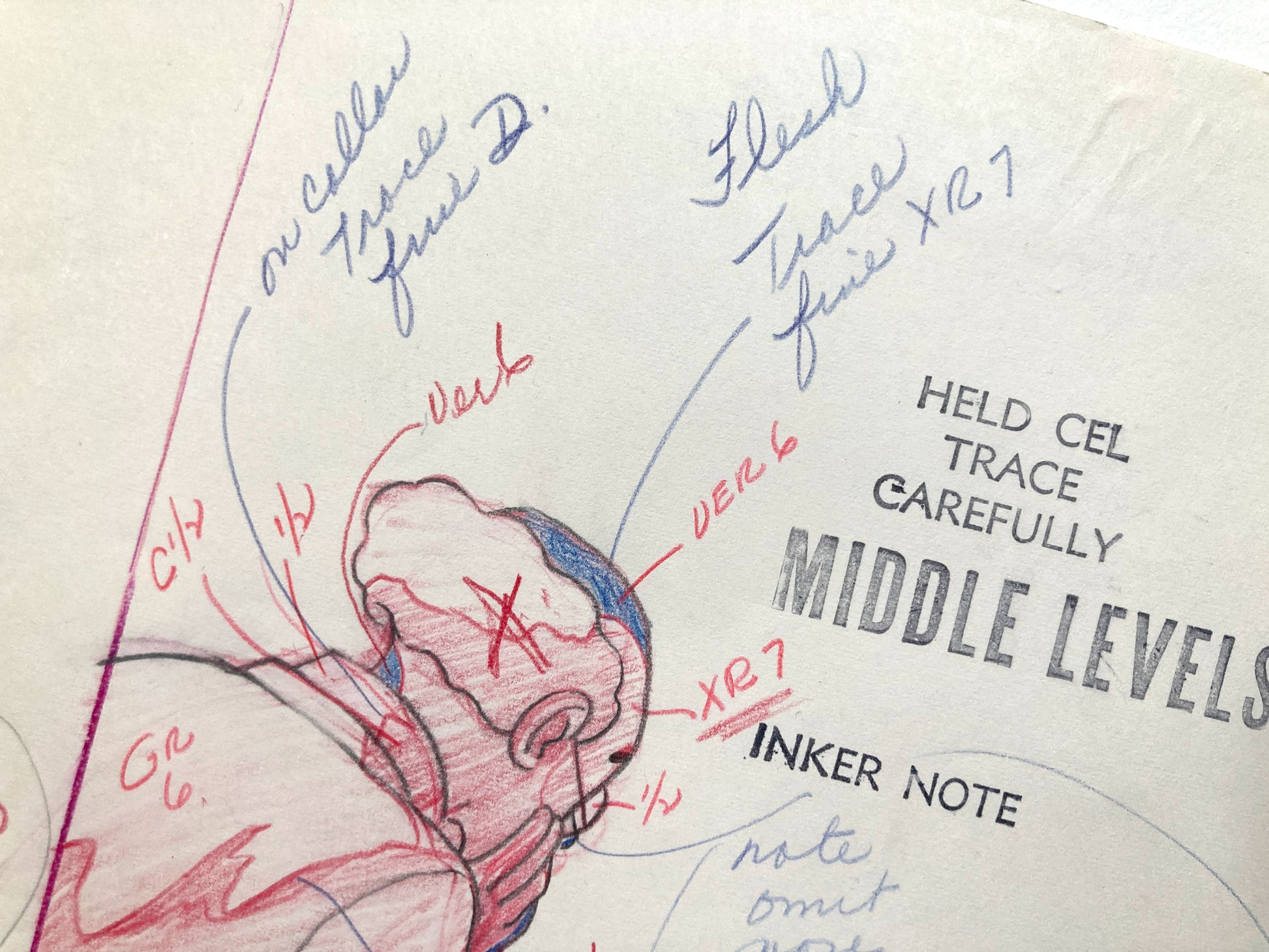 TINTIN : Original Vintage Animation Layout Drawing from "Destination moon" (1959). For sale on FLIP Gallery