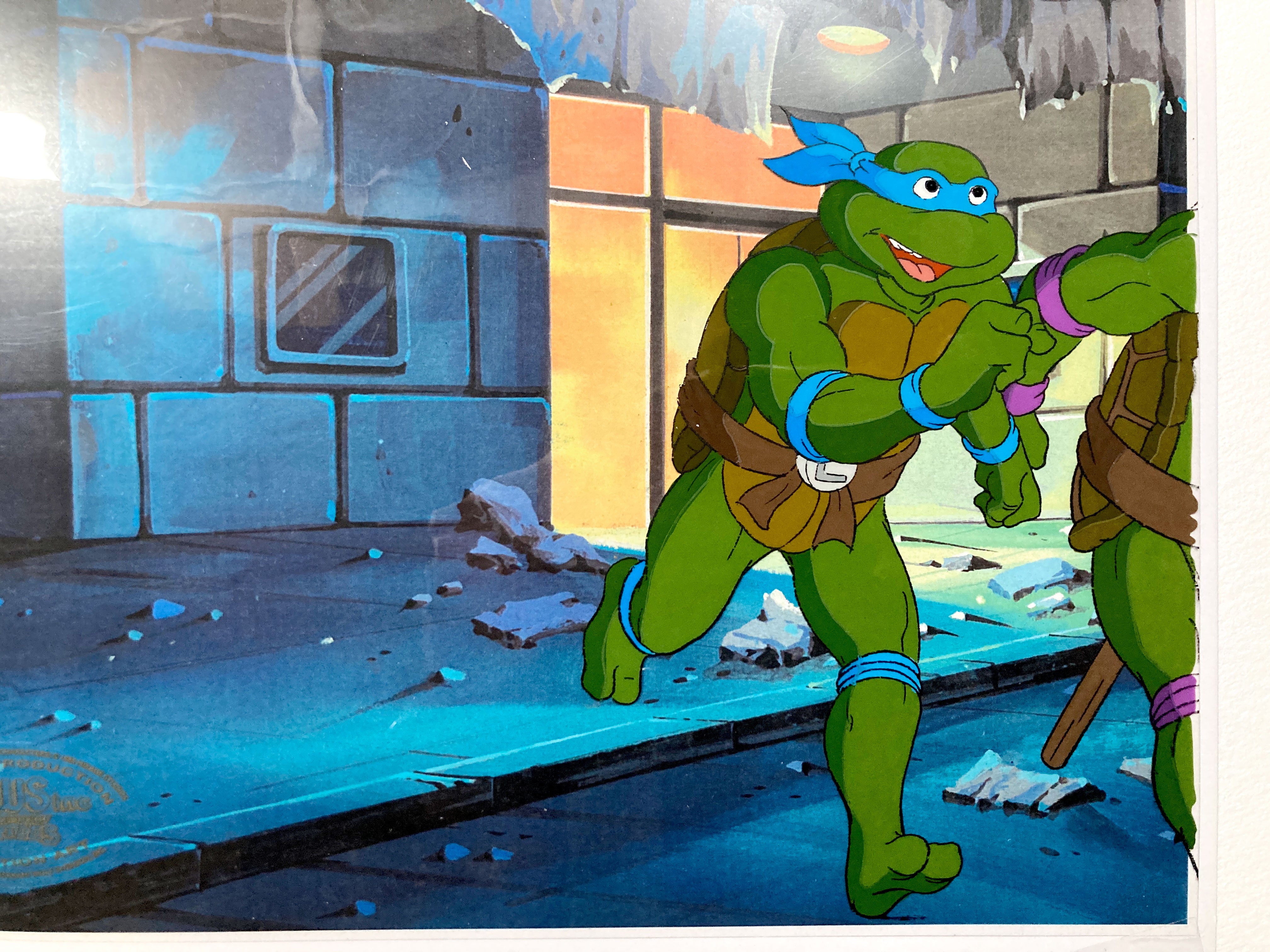TMNT : Leonardo Original Animation Production Cel (1987–1989