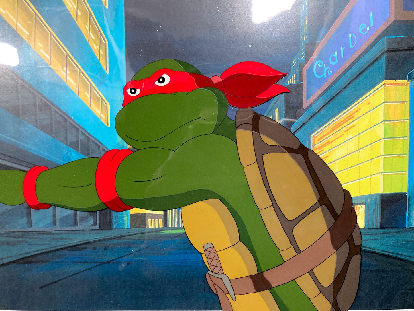 Teenage Mutant Ninja Turtles : Raphael Original Production Cel – Murakami-Wolf-Swenson (1987–1989). For sale on FLIP Gallery