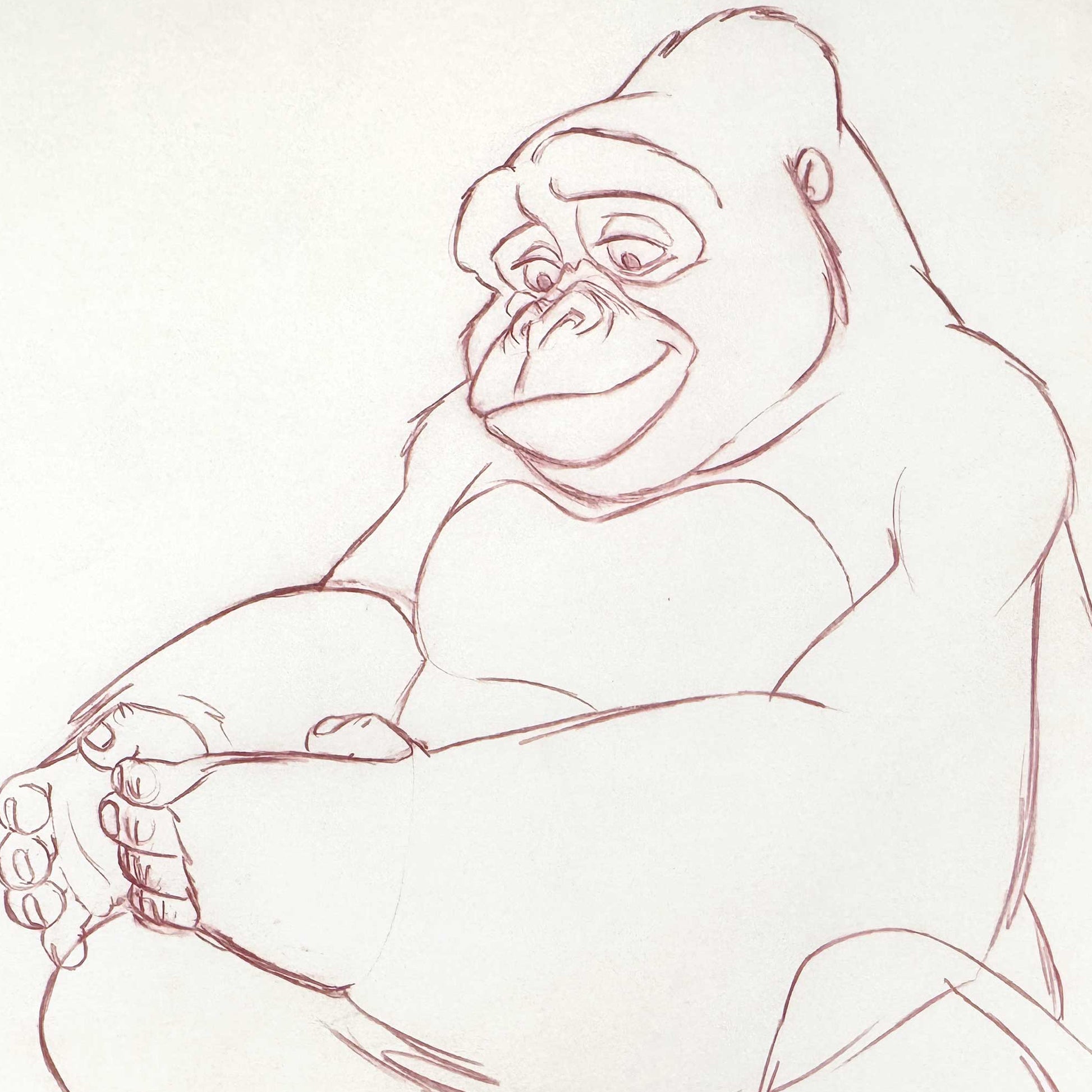 Tarzan - Kala Original Animation Production Art Drawing (Walt Disney, 1999). For sale on FLIP Gallery