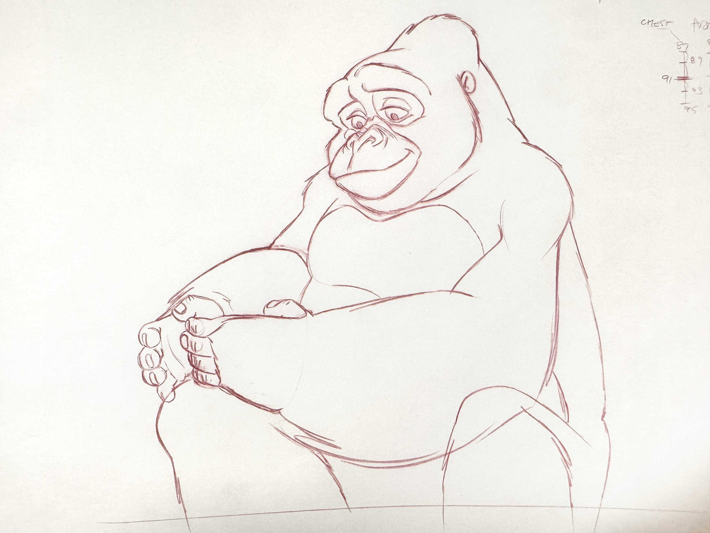 Tarzan - Kala Original Animation Production Art Drawing (Walt Disney, 1999). For sale on FLIP Gallery