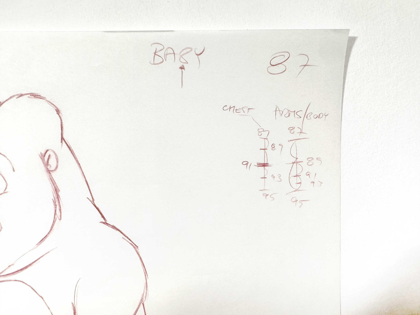 Tarzan - Kala Original Animation Production Art Drawing (Walt Disney, 1999). For sale on FLIP Gallery