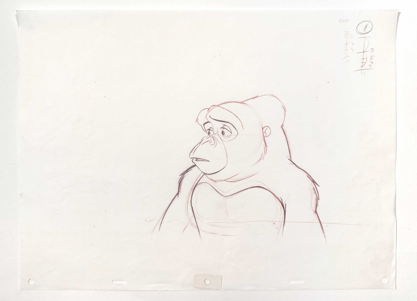 Tarzan - Kala Original Animation Production Drawing (Walt Disney, 1999). For sale on FLIP Gallery