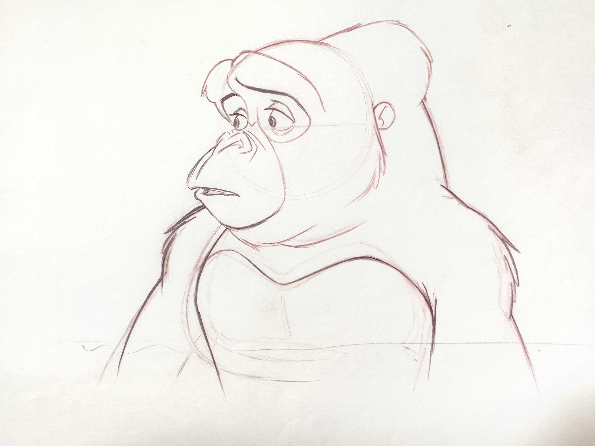 Tarzan - Kala Original Animation Production Drawing (Walt Disney, 1999). For sale on FLIP Gallery