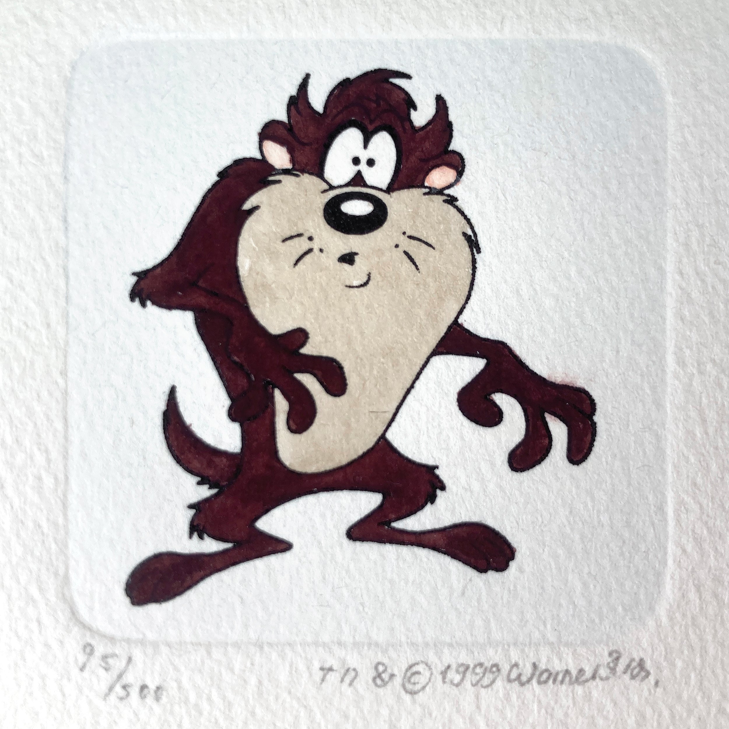 TASMANIAN DEVIL : Hand-Colored Etching by Sowa & Reiser - Sold-Out