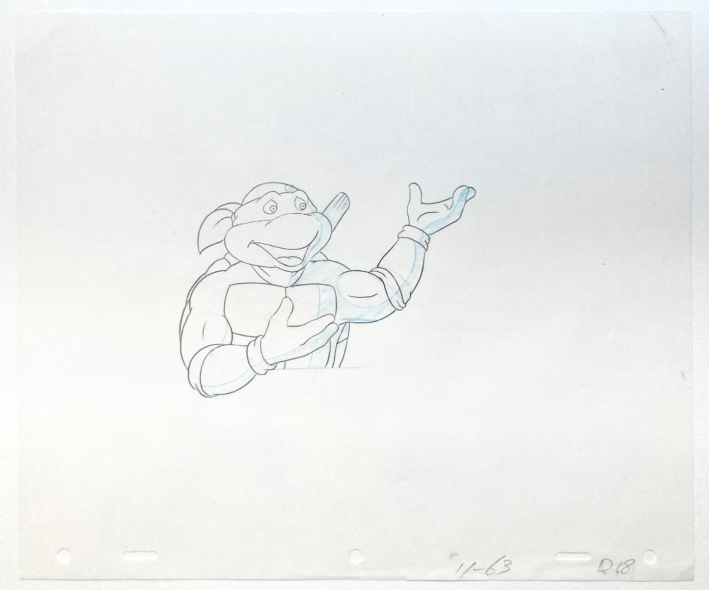 Teenage Mutant Ninja Turtles : Donatello Original Animation Drawing – Murakami-Wolf-Swenson (1987–1989). For sale on FLIP Gallery