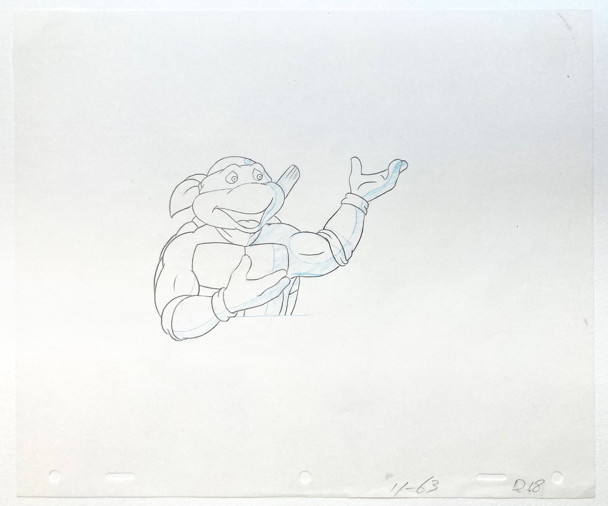 Teenage Mutant Ninja Turtles : Donatello Original Animation Drawing – Murakami-Wolf-Swenson (1987–1989). For sale on FLIP Gallery