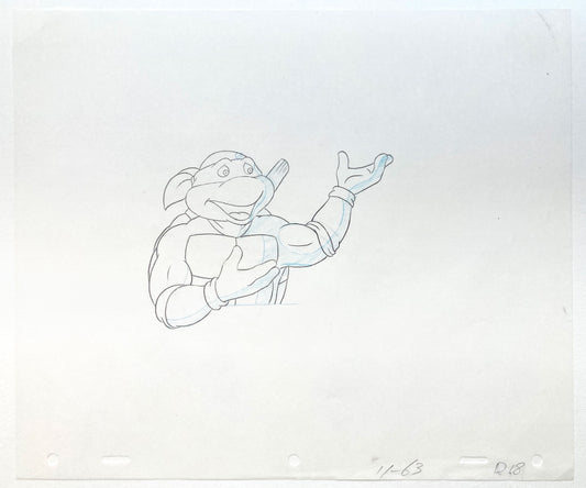Teenage Mutant Ninja Turtles : Donatello Original Animation Drawing – Murakami-Wolf-Swenson (1987–1989). For sale on FLIP Gallery