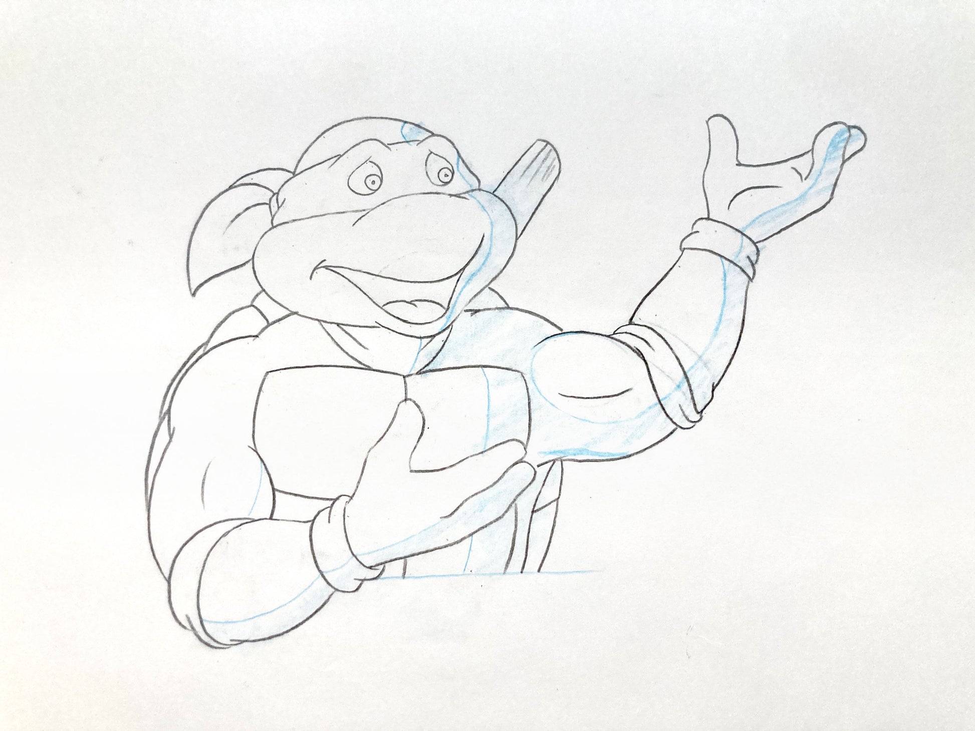 Teenage Mutant Ninja Turtles : Donatello Original Animation Drawing – Murakami-Wolf-Swenson (1987–1989). For sale on FLIP Gallery