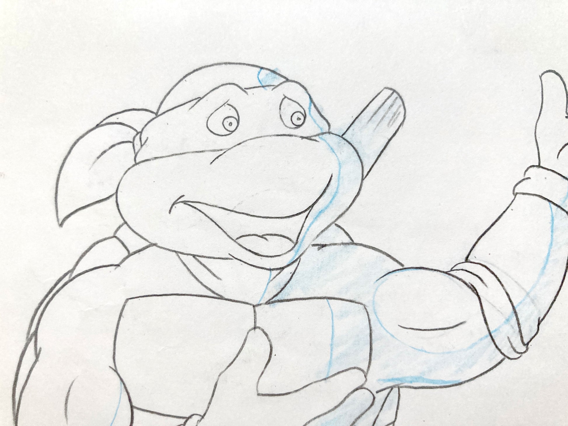 Teenage Mutant Ninja Turtles : Donatello Original Animation Drawing – Murakami-Wolf-Swenson (1987–1989). For sale on FLIP Gallery