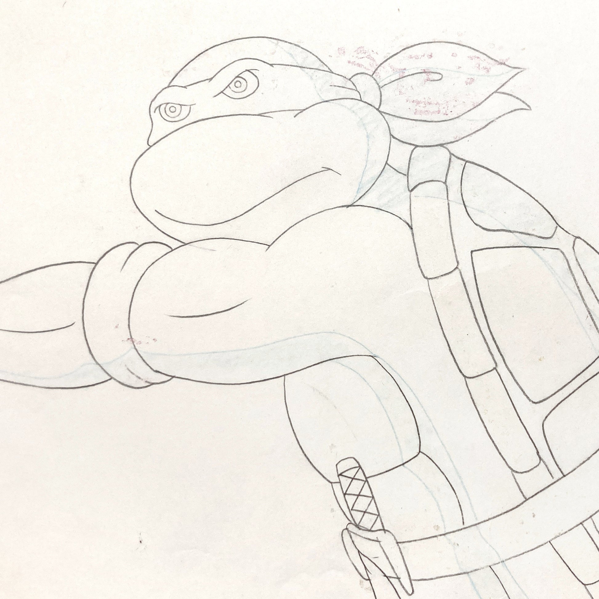 Teenage Mutant Ninja Turtles : Raphael Original Animation Drawing – Murakami-Wolf-Swenson (1987–1989). For sale on FLIP Gallery