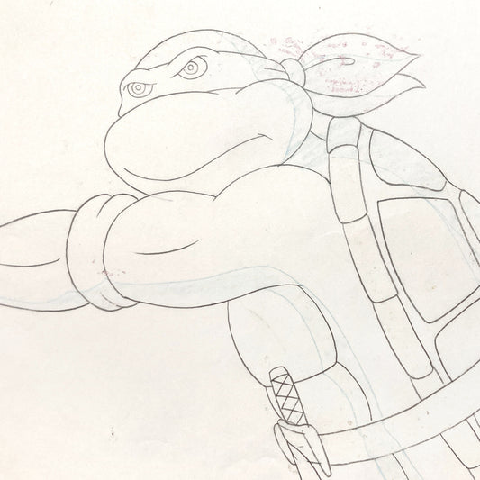 Teenage Mutant Ninja Turtles : Raphael Original Animation Drawing – Murakami-Wolf-Swenson (1987–1989). For sale on FLIP Gallery