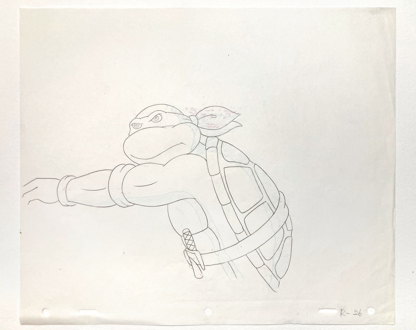 Teenage Mutant Ninja Turtles : Raphael Original Animation Drawing – Murakami-Wolf-Swenson (1987–1989). For sale on FLIP Gallery