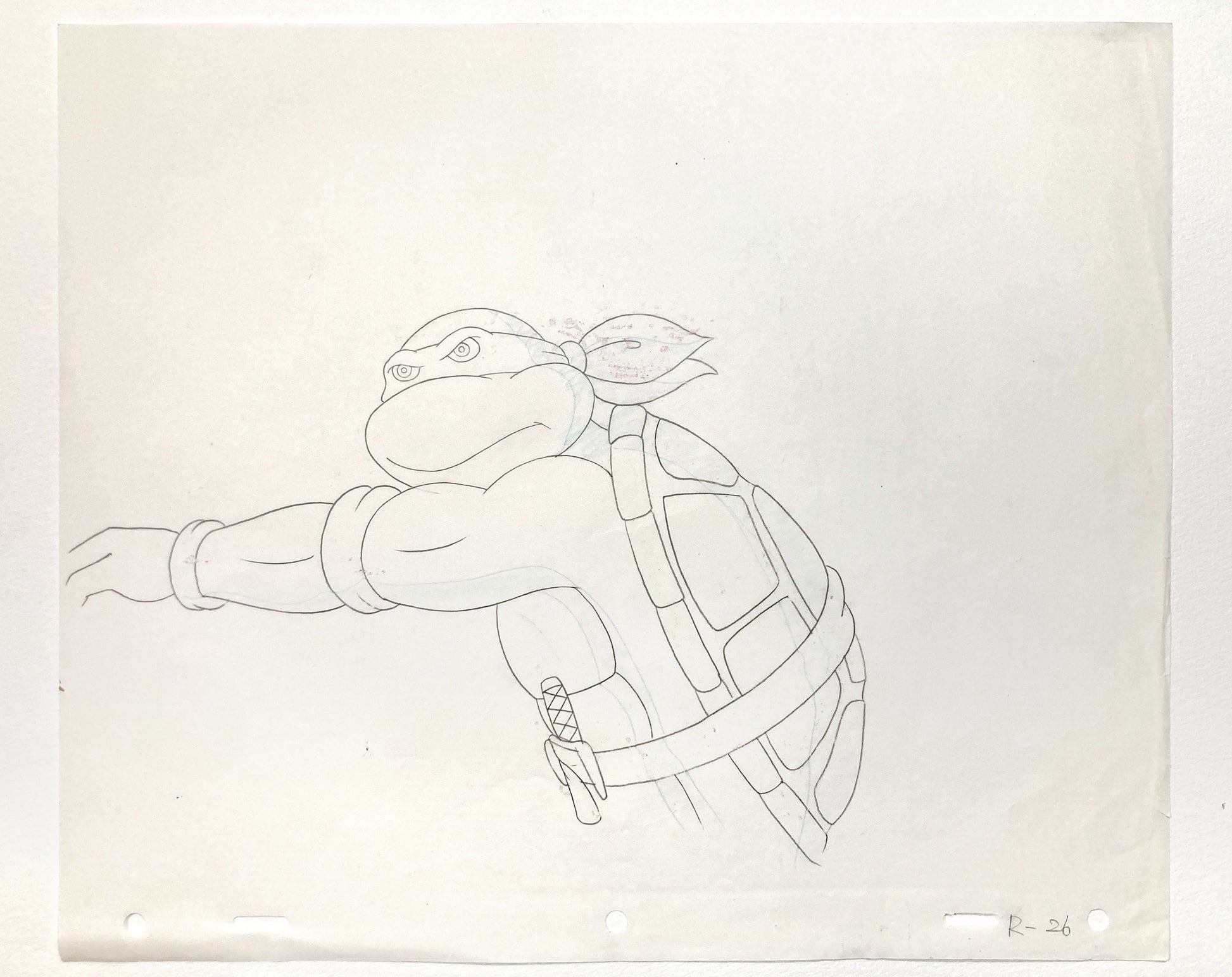 Teenage Mutant Ninja Turtles : Raphael Original Animation Drawing – Murakami-Wolf-Swenson (1987–1989). For sale on FLIP Gallery