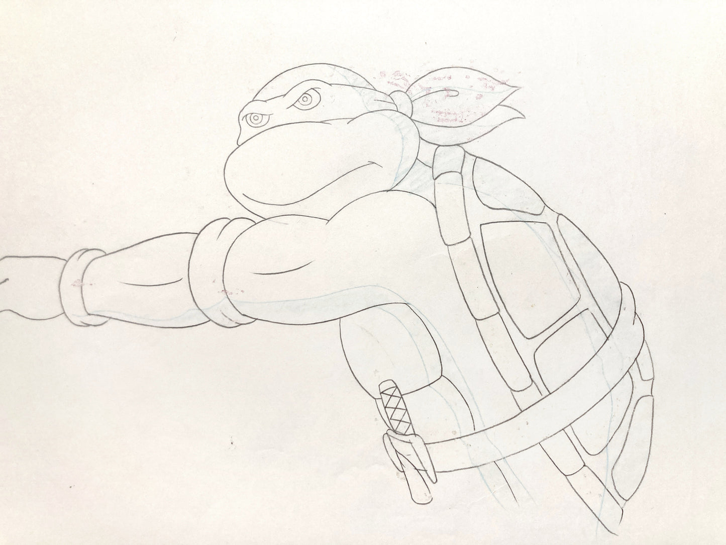 Teenage Mutant Ninja Turtles : Raphael Original Animation Drawing – Murakami-Wolf-Swenson (1987–1989). For sale on FLIP Gallery