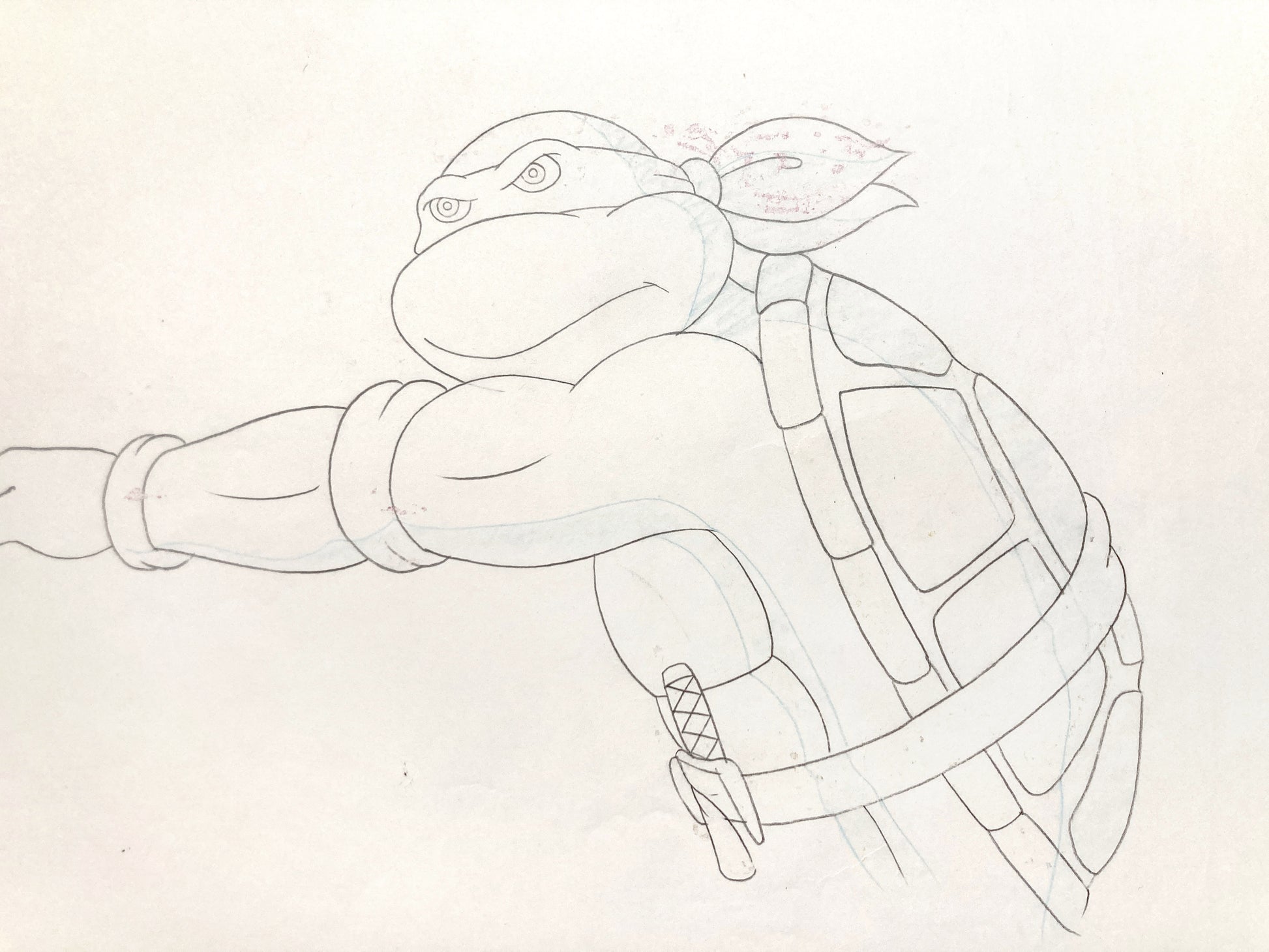 Teenage Mutant Ninja Turtles : Raphael Original Animation Drawing – Murakami-Wolf-Swenson (1987–1989). For sale on FLIP Gallery