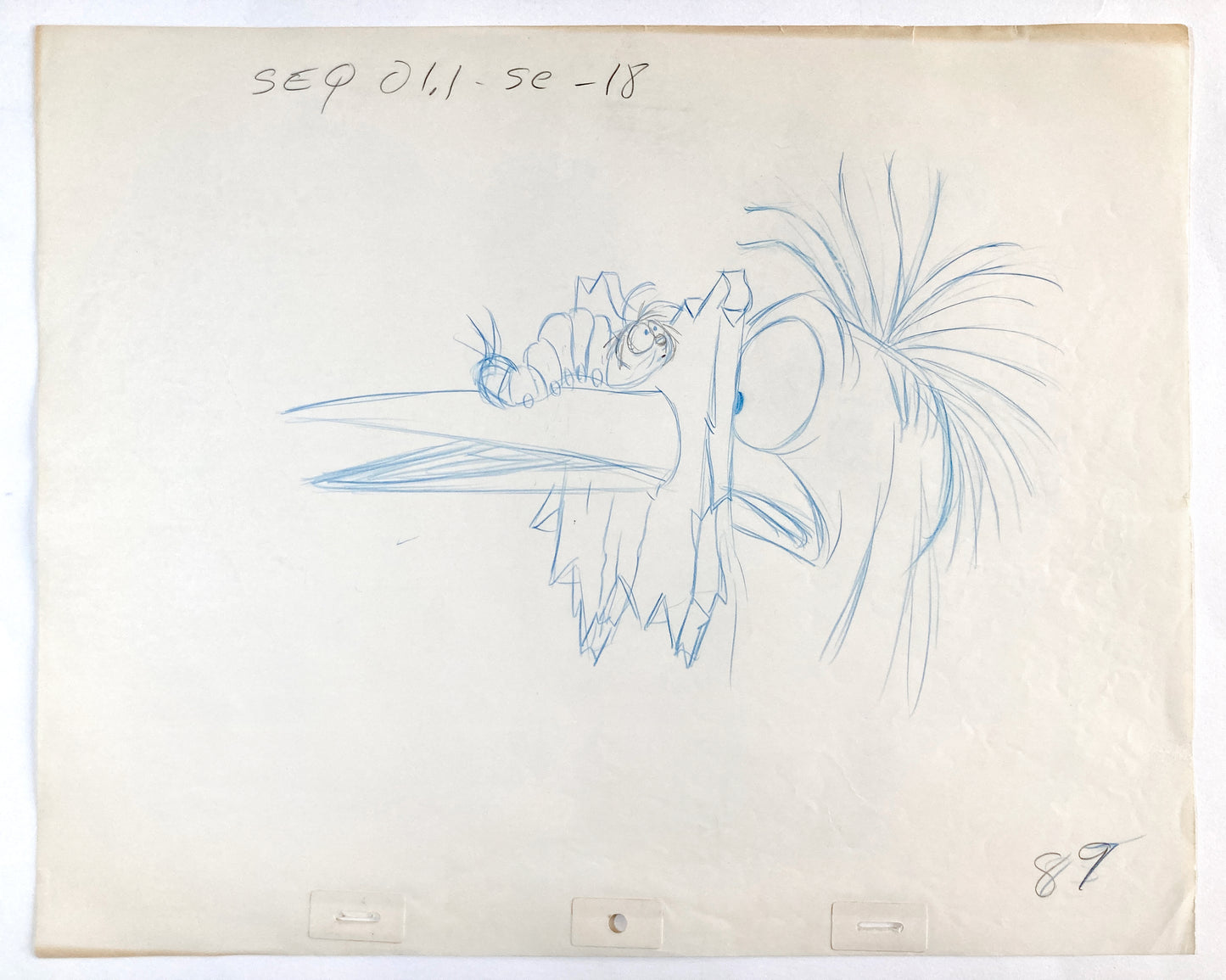 The Fox and the Hound : Boomer and Squaks Original Production Used Animation Drawing (Walt Disney, 1981). For sale on FLIP Gallery
