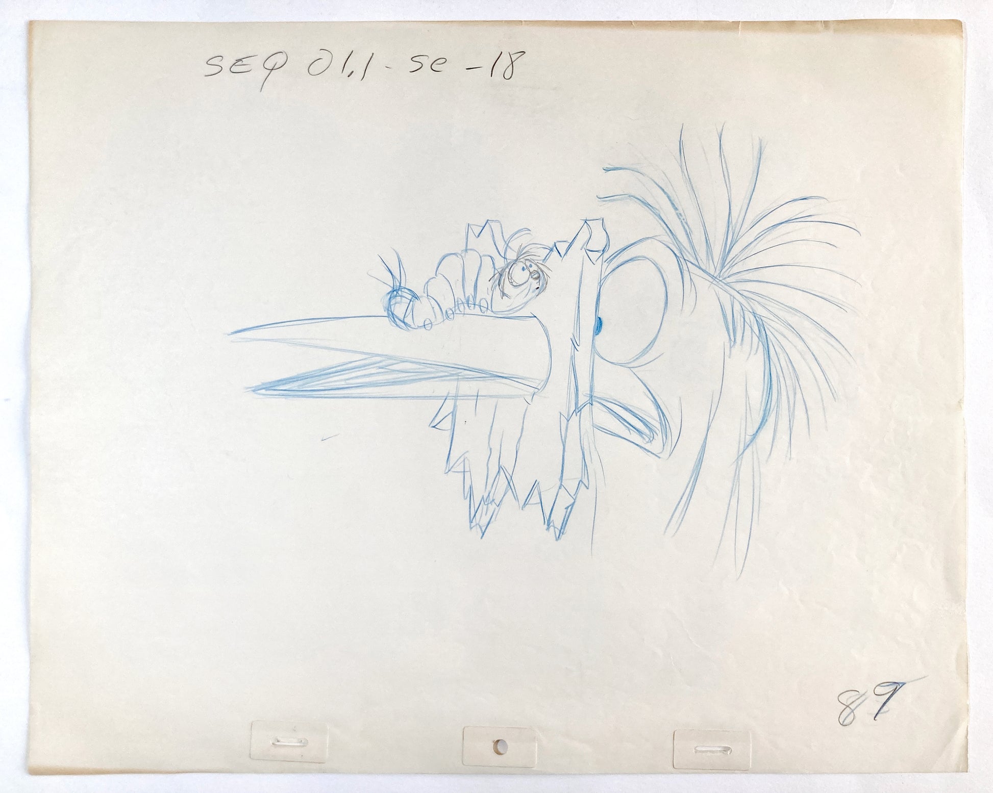 The Fox and the Hound : Boomer and Squaks Original Production Used Animation Drawing (Walt Disney, 1981). For sale on FLIP Gallery