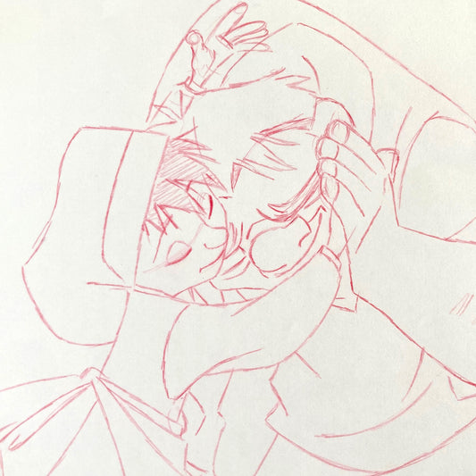 The Hunchback of Notre Dame: Original Production Used Animation Drawing of Quasimodo and a Little Girl (Walt Disney, 1996). For sale on FLIP Gallery
