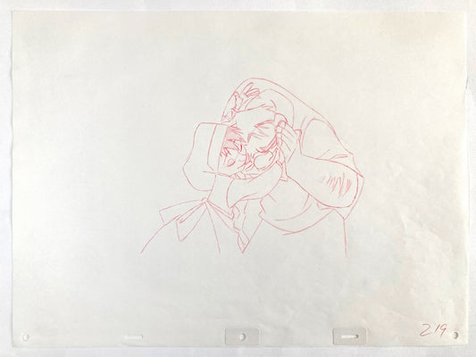 The Hunchback of Notre Dame: Original Production Used Animation Drawing of Quasimodo and a Little Girl (Walt Disney, 1996). For sale on FLIP Gallery