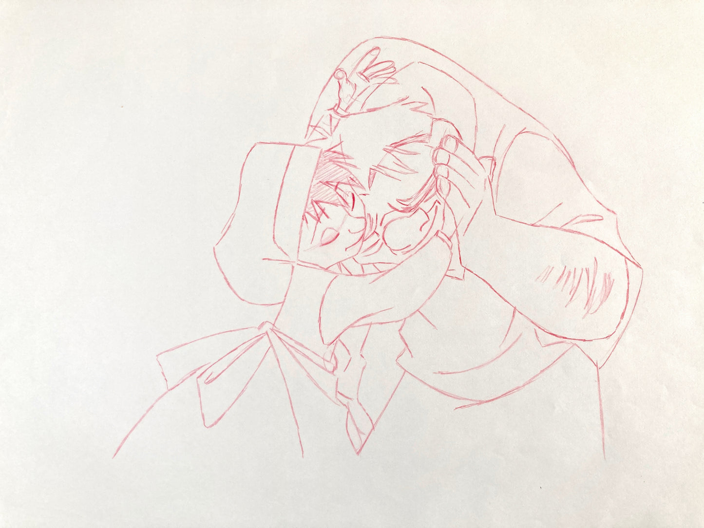 The Hunchback of Notre Dame: Original Production Used Animation Drawing of Quasimodo and a Little Girl (Walt Disney, 1996). For sale on FLIP Gallery