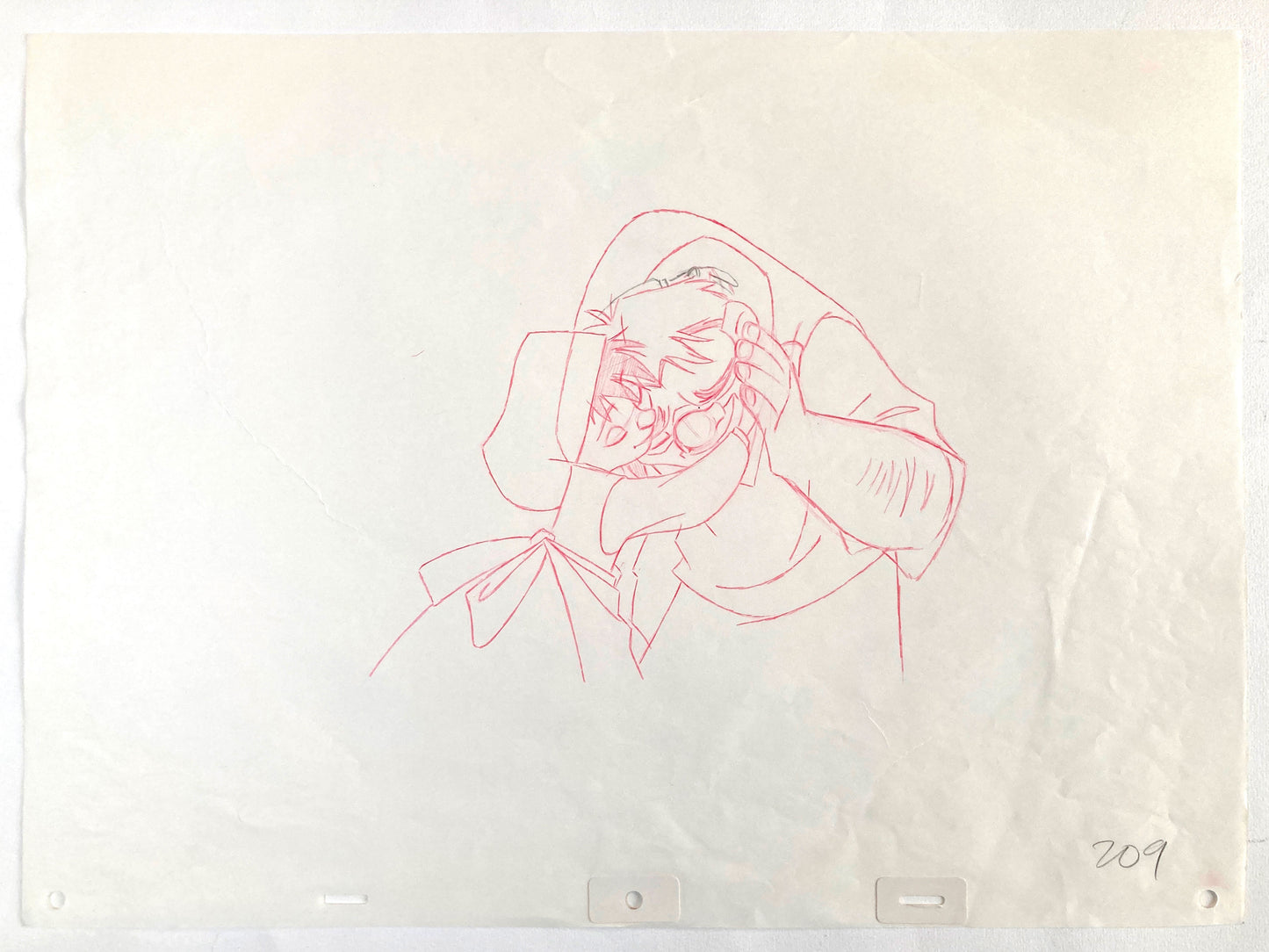 The Hunchback of Notre Dame : Original Production Used Animation Drawing of Quasimodo and a Little Girl (Walt Disney, 1996). For sale on FLIP Gallery