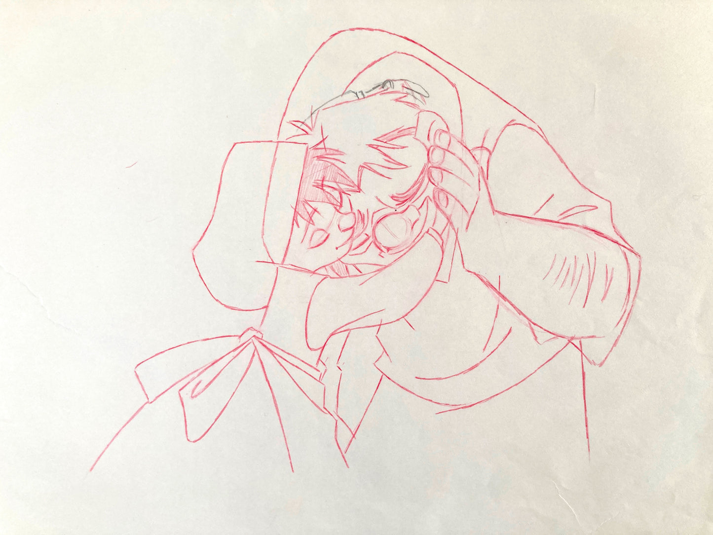 The Hunchback of Notre Dame : Original Production Used Animation Drawing of Quasimodo and a Little Girl (Walt Disney, 1996). For sale on FLIP Gallery
