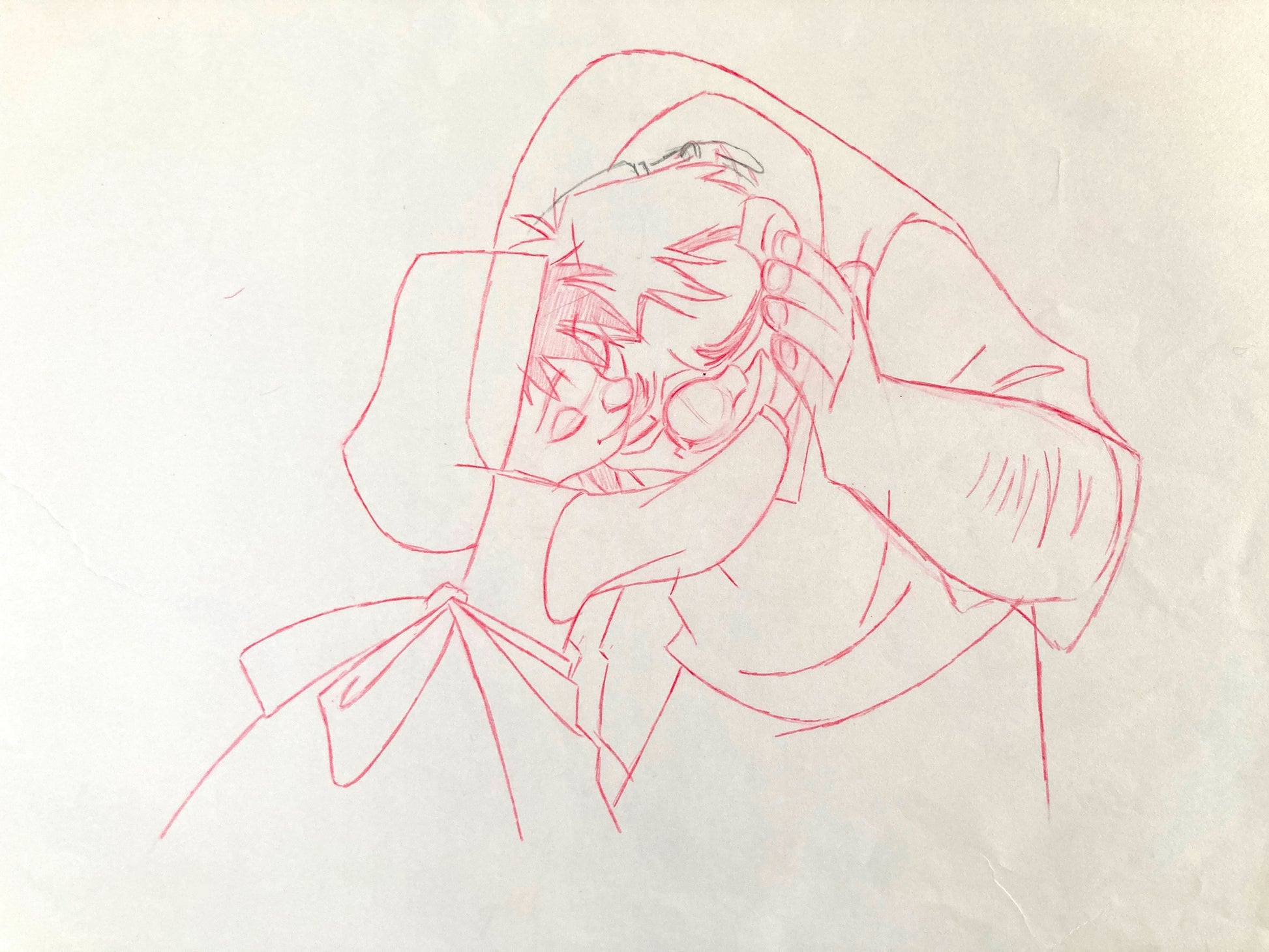 The Hunchback of Notre Dame : Original Production Used Animation Drawing of Quasimodo and a Little Girl (Walt Disney, 1996). For sale on FLIP Gallery