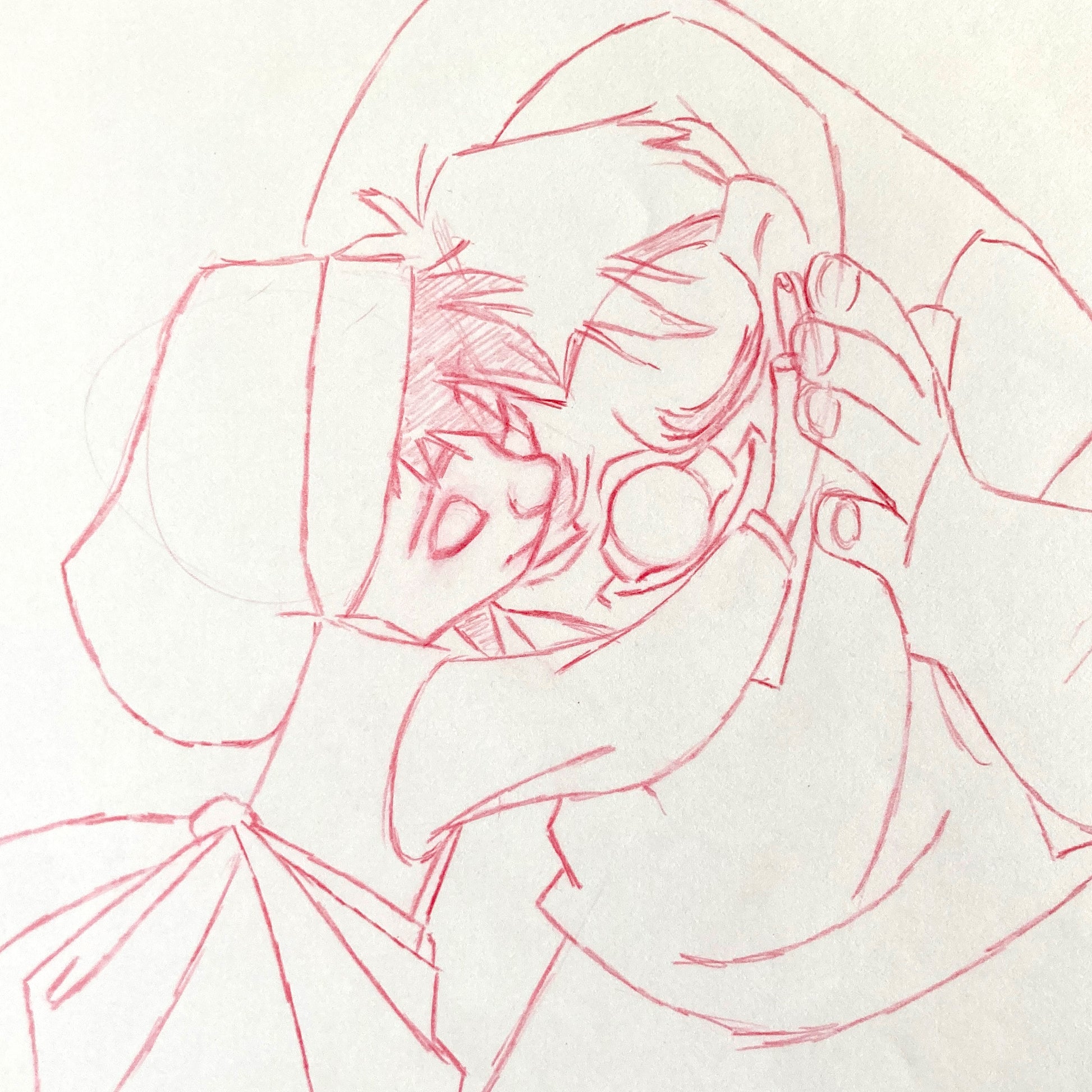 The Hunchback of Notre Dame: Original Production Used Animation Drawing of Quasimodo and a Little Girl (Walt Disney, 1996). For sale on FLIP Gallery