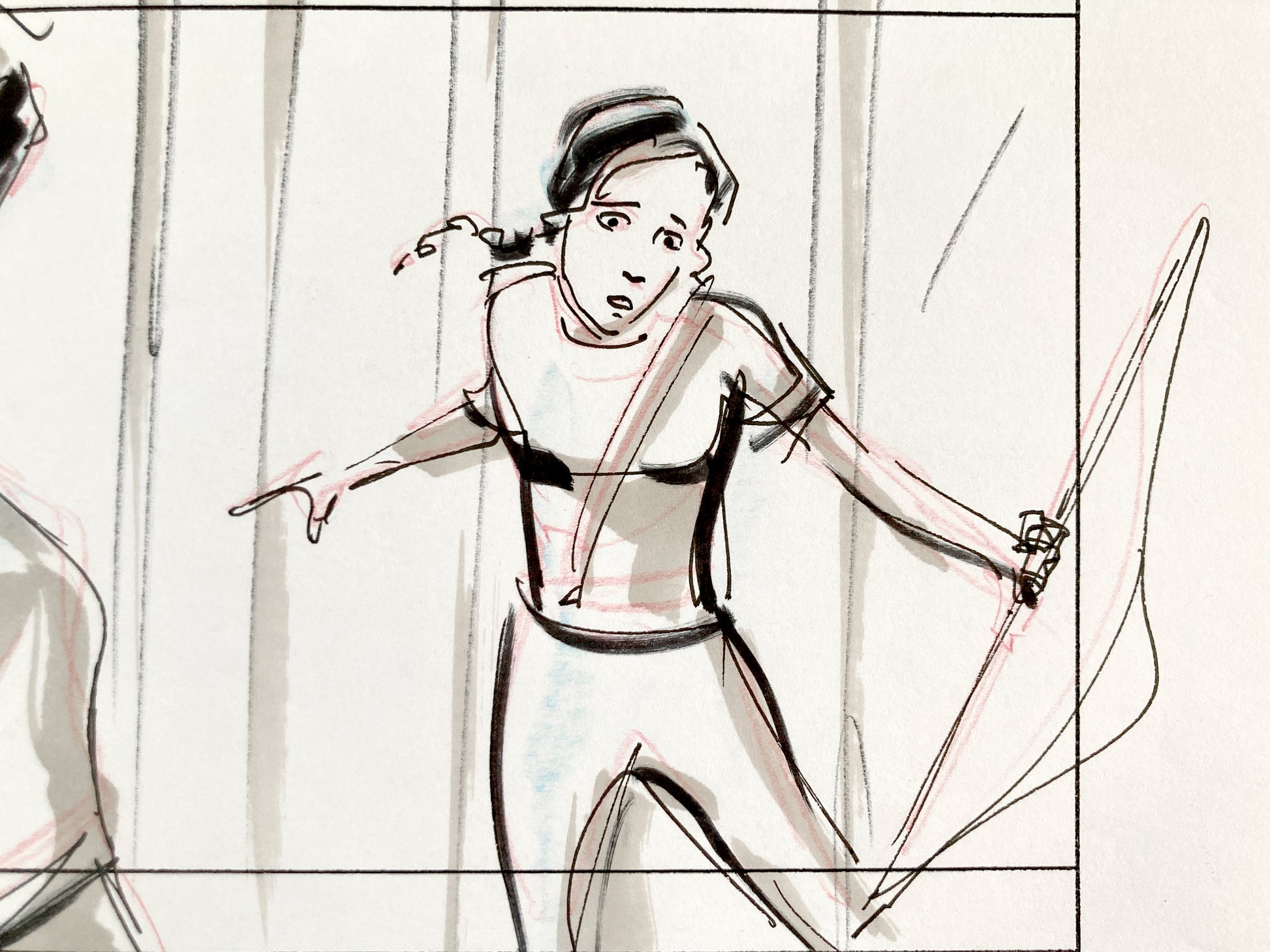 The Hunger Games : Original Production Used Storyboard Art Signed by Dino Athanassiou (Lions Gate, 2012). For sale on FLIP Gallery