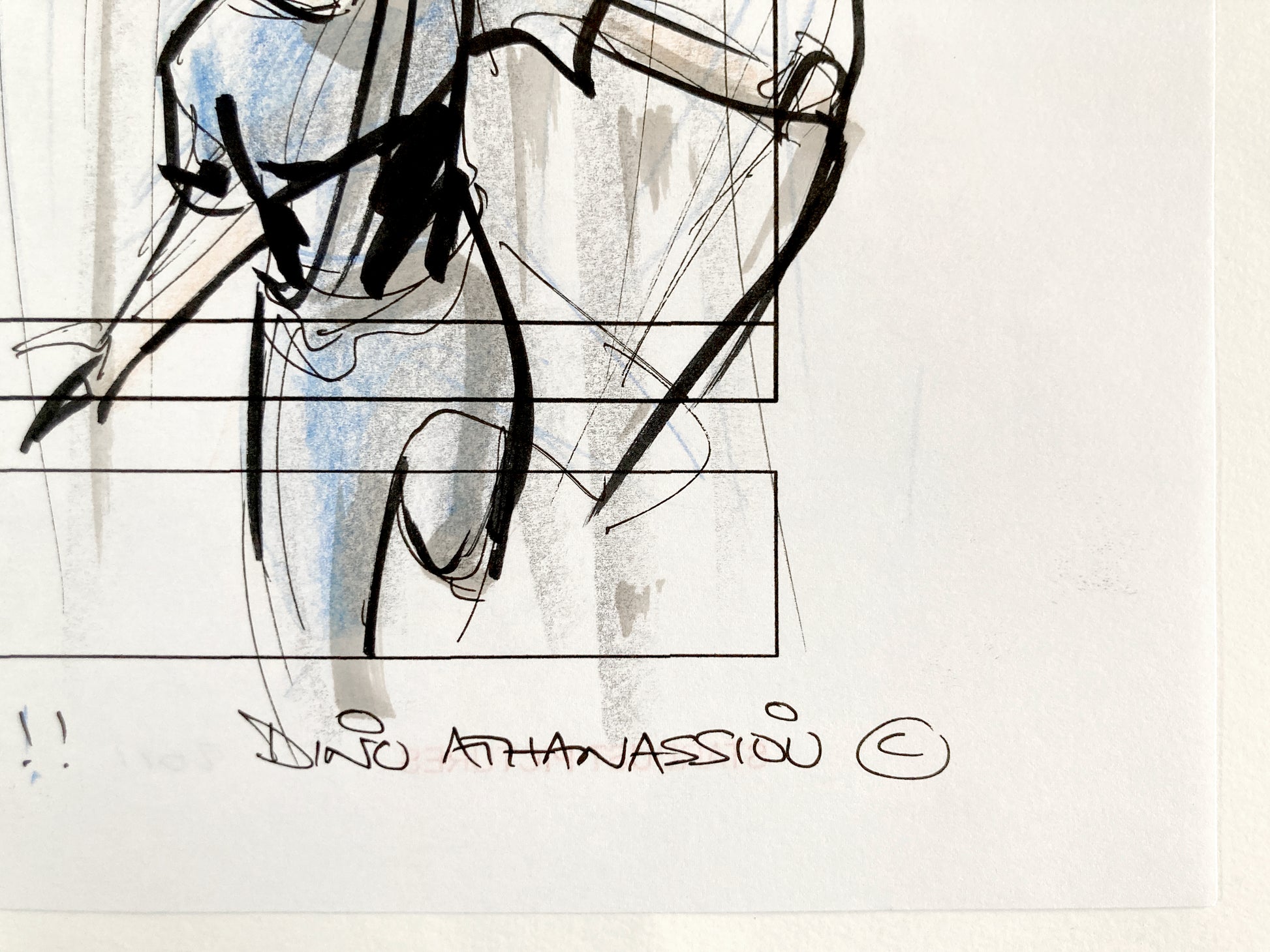 The Hunger Games : Original Production Used Storyboard Art Signed by Dino Athanassiou (Lions Gate, 2012). For sale on FLIP Gallery