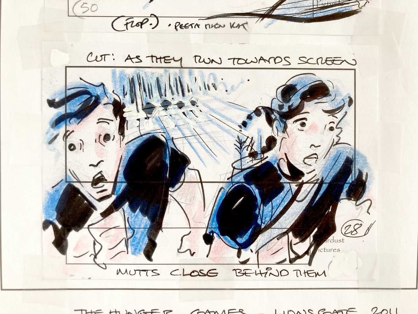 The Hunger Games : Original Storyboard Art Signed (Lions Gate, 2012). For sale on FLIP Gallery