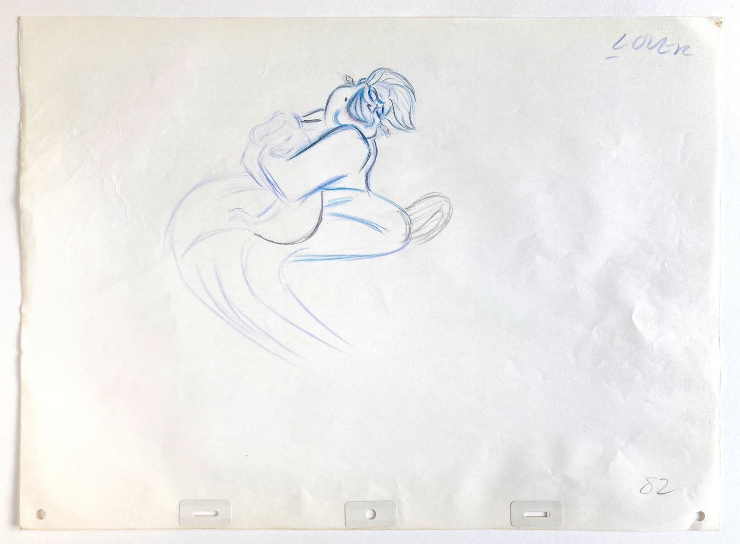 The Little Mermaid : Ursula and Ariel Original Animation Production Used Drawing (Walt Disney, 1989). For sale on FLIP Gallery