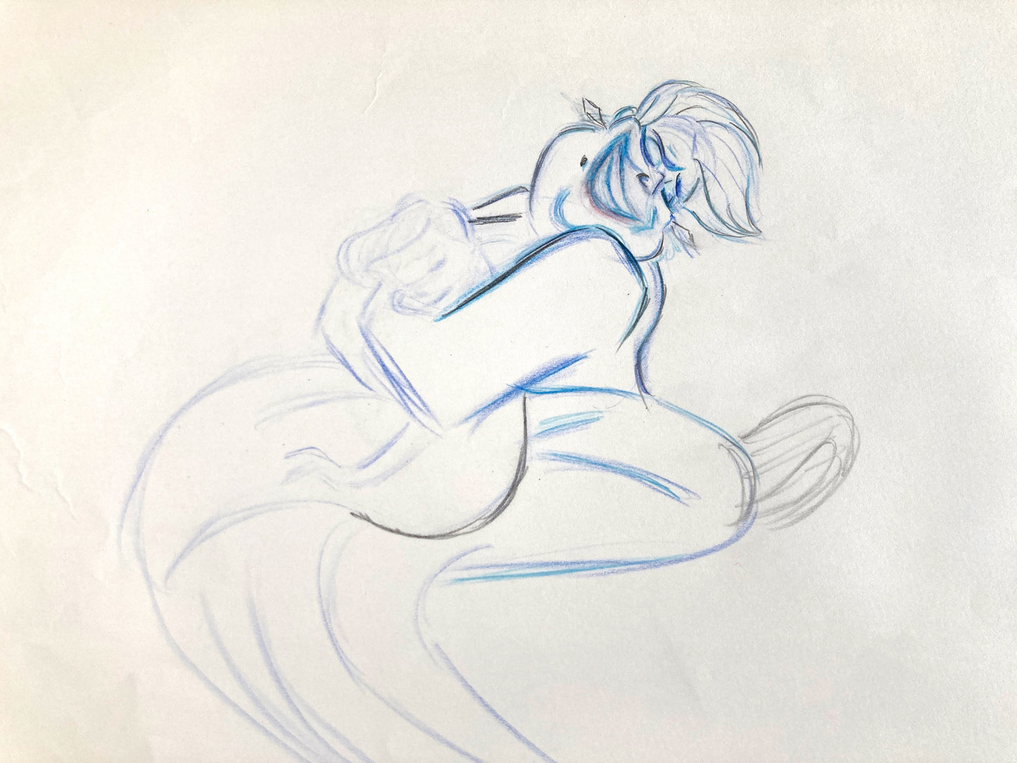 The Little Mermaid : Ursula and Ariel Original Animation Production Used Drawing (Walt Disney, 1989). For sale on FLIP Gallery