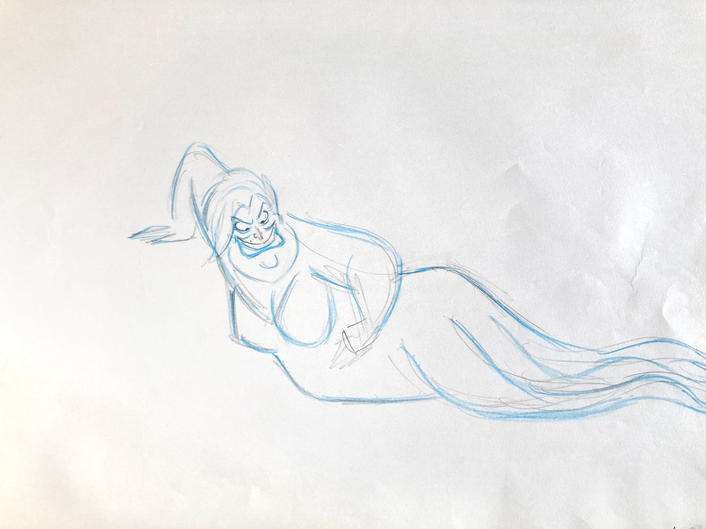 The Little Mermaid : Ursula Original Animation Drawing (Walt Disney, 1989). For sale on FLIP Gallery