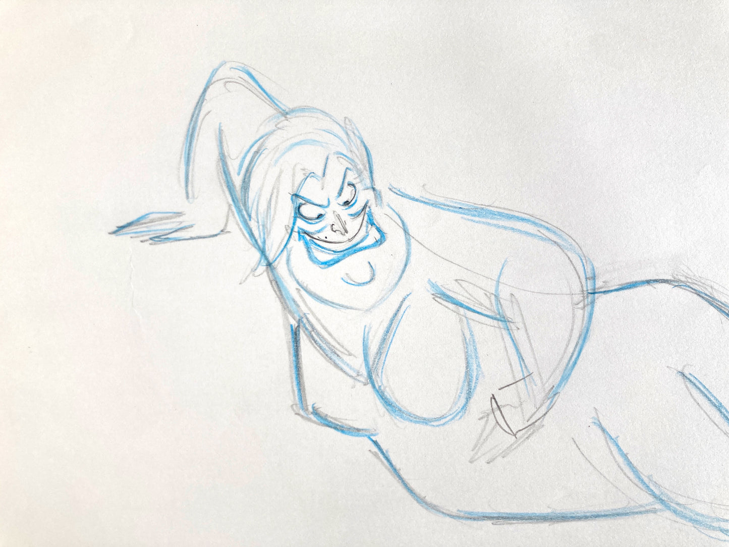 The Little Mermaid : Ursula Original Animation Drawing (Walt Disney, 1989). For sale on FLIP Gallery
