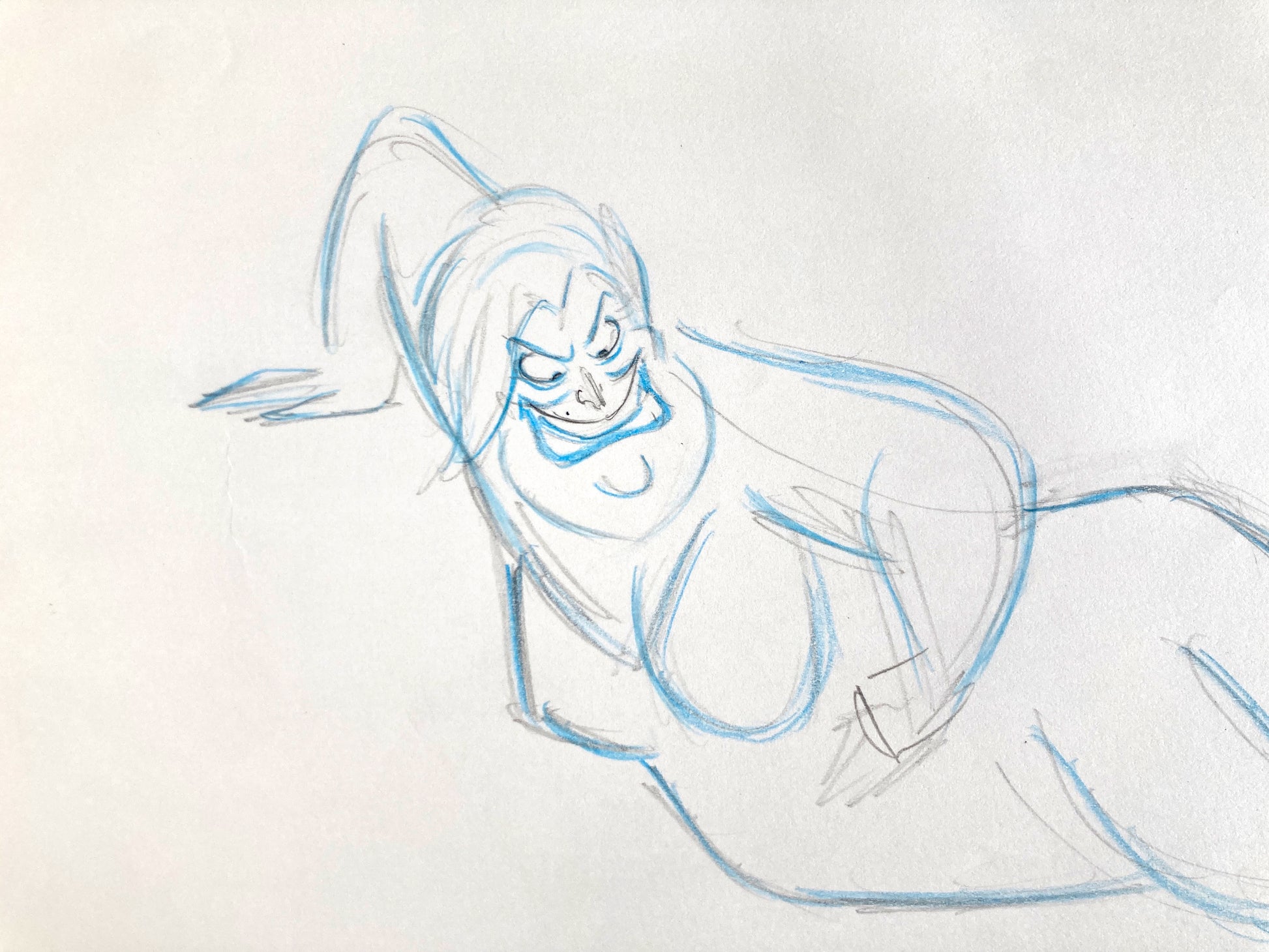 The Little Mermaid : Ursula Original Animation Drawing (Walt Disney, 1989). For sale on FLIP Gallery