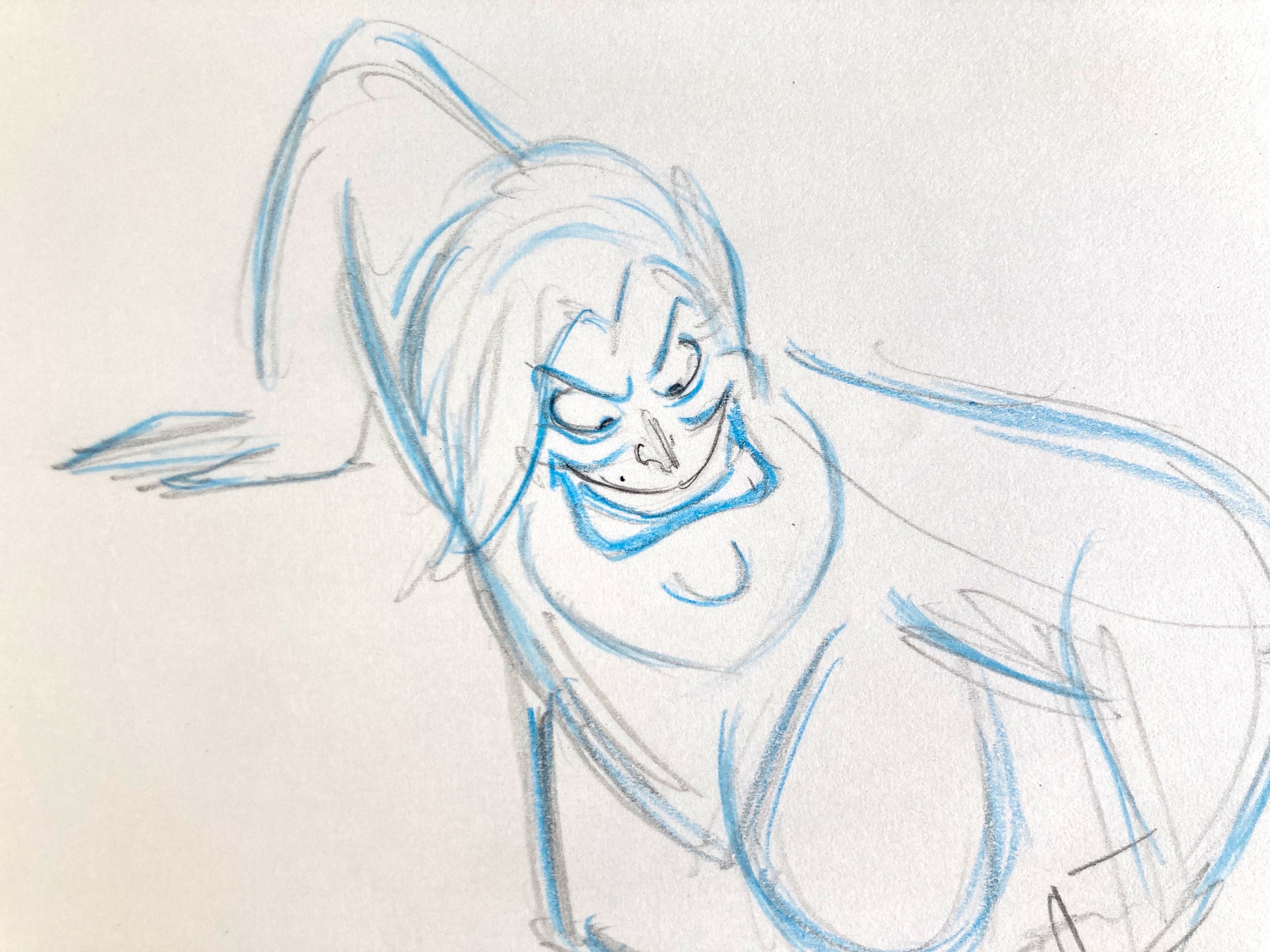 The Little Mermaid : Ursula Original Animation Drawing (Walt Disney, 1989). For sale on FLIP Gallery