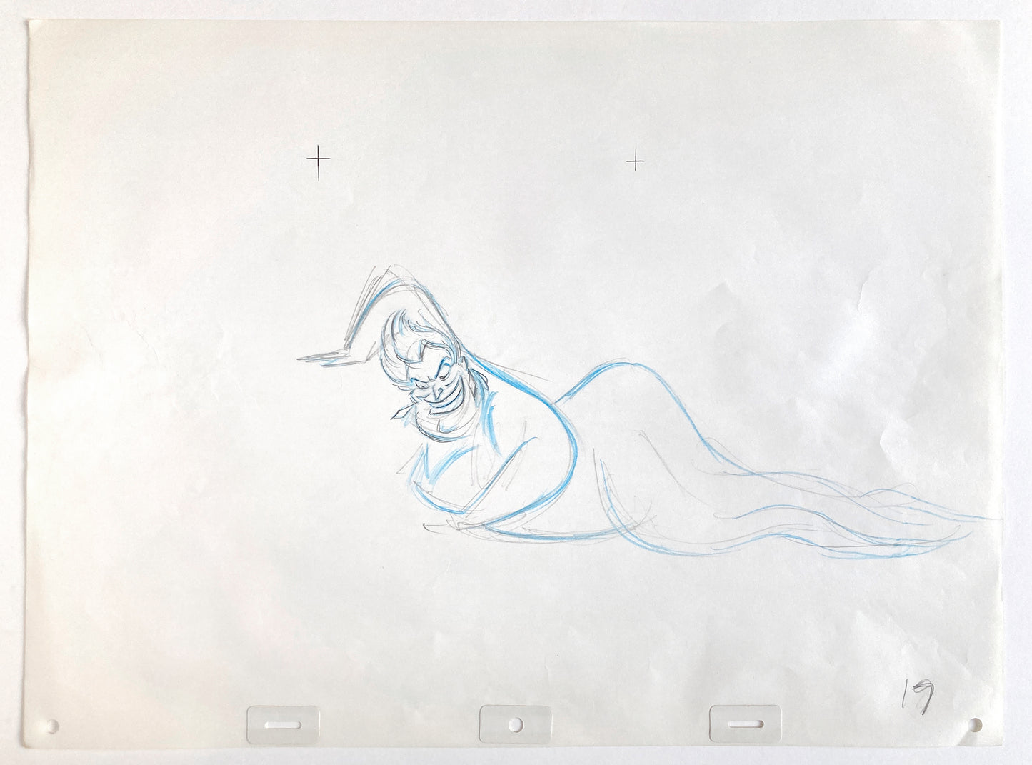 The Little Mermaid Ursula Original Production Used Animation Drawing (Walt Disney, 1989). For sale on FLIP Gallery