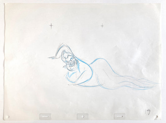 The Little Mermaid Ursula Original Production Used Animation Drawing (Walt Disney, 1989). For sale on FLIP Gallery