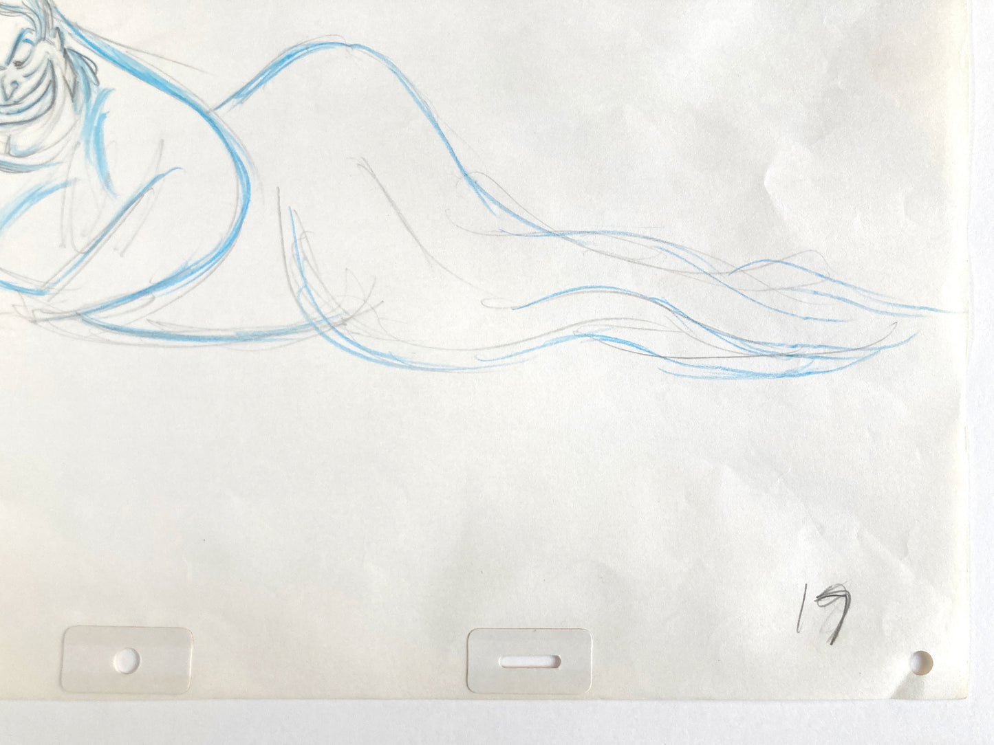 The Little Mermaid Ursula Original Production Used Animation Drawing (Walt Disney, 1989). For sale on FLIP Gallery