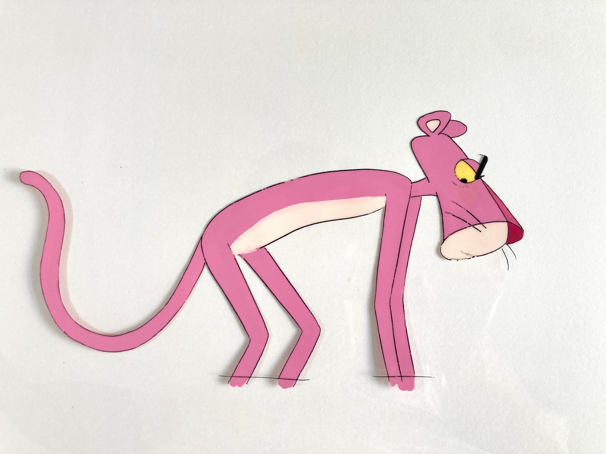 The Pink Panther Original Production Used Animation Cel (From the Tv show 80's). For sale on FLIP Gallery