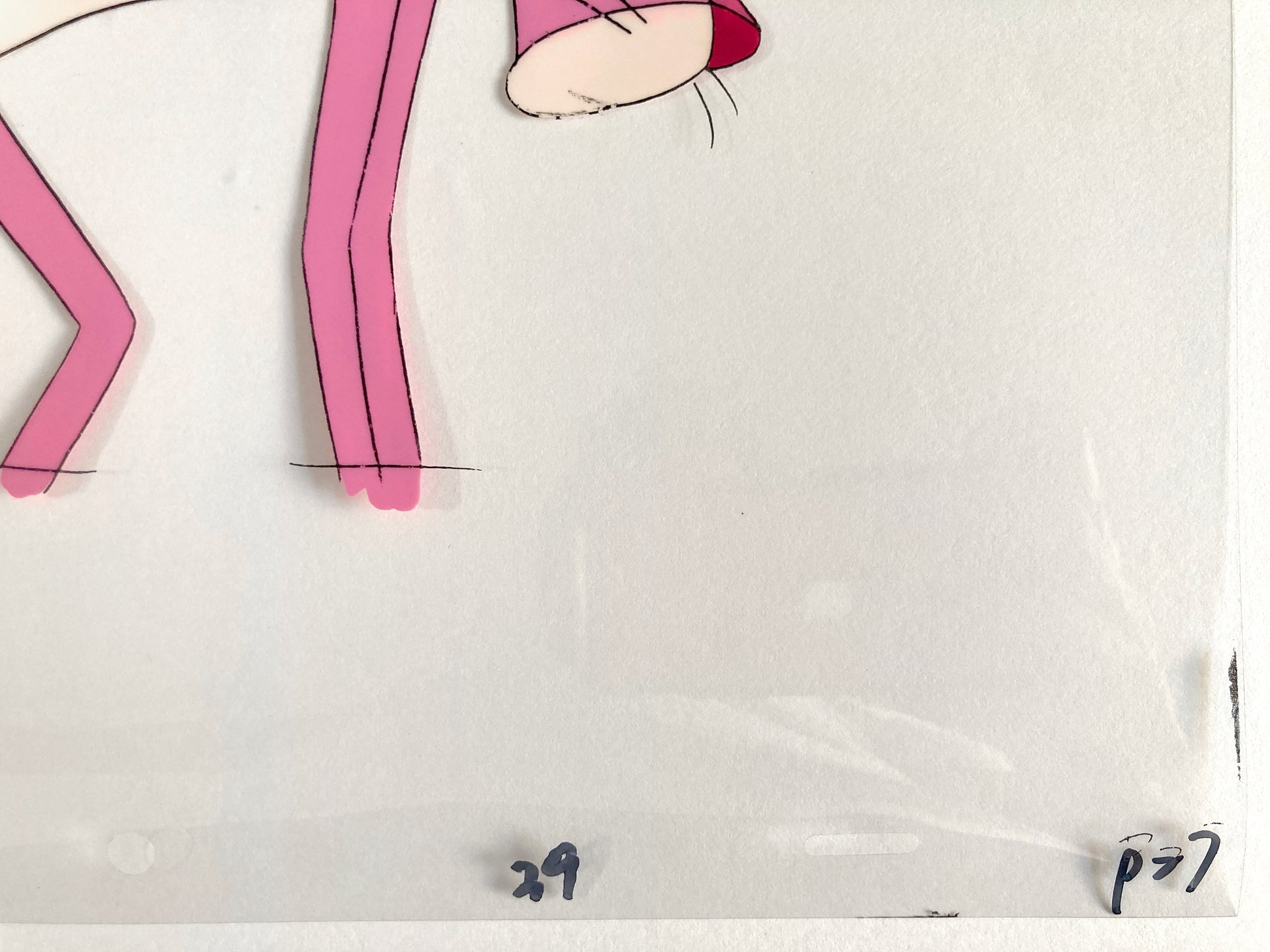 The Pink Panther Original Production Used Animation Cel (From the Tv show 80's). For sale on FLIP Gallery